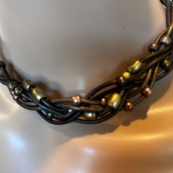 Leather chocker - Picture 2 of 3